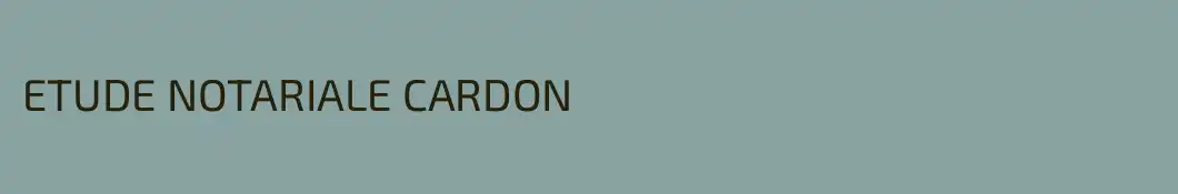 ETUDE NOTARIALE CARDON